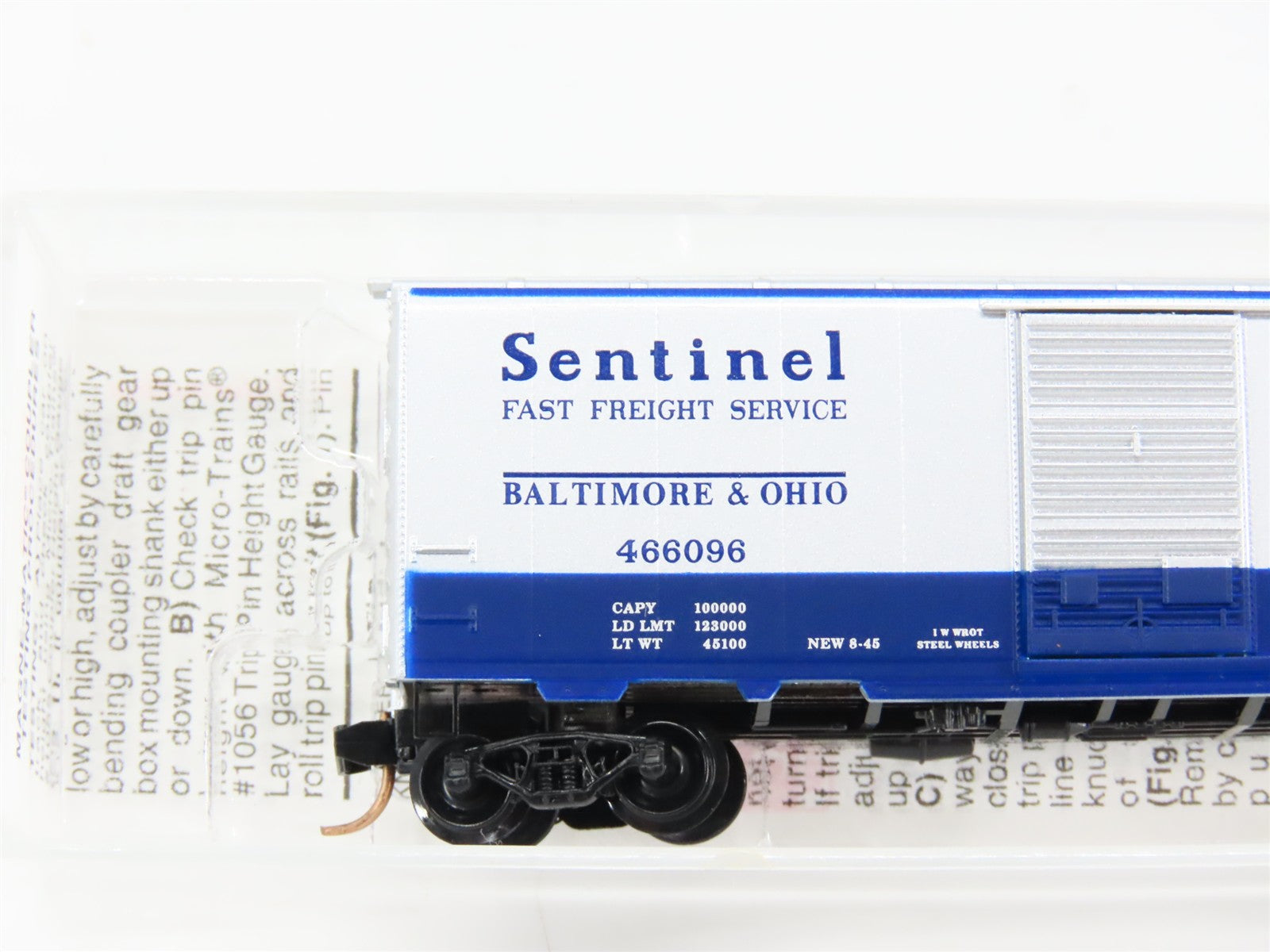 N Scale Micro-Trains MTL 20256 Baltimore & Ohio 40' Standard Box Car 466096 RTR