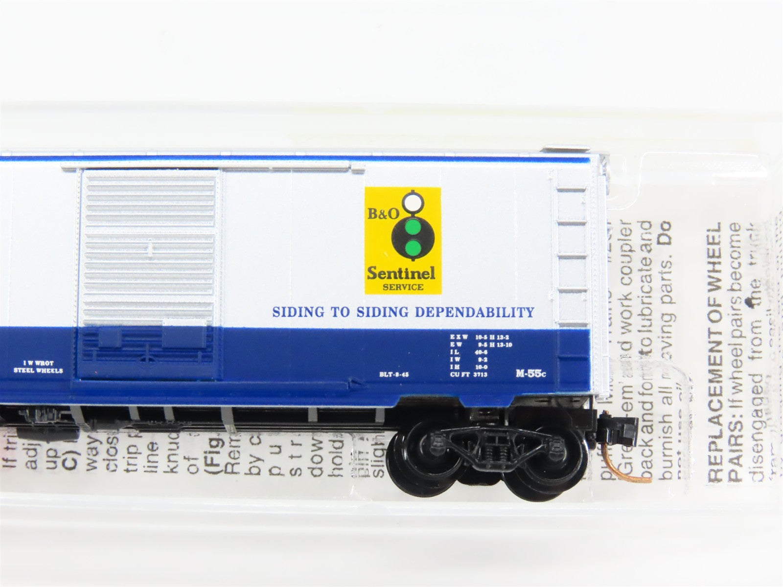 N Scale Micro-Trains MTL 20256 Baltimore & Ohio 40' Standard Box Car 466096 RTR