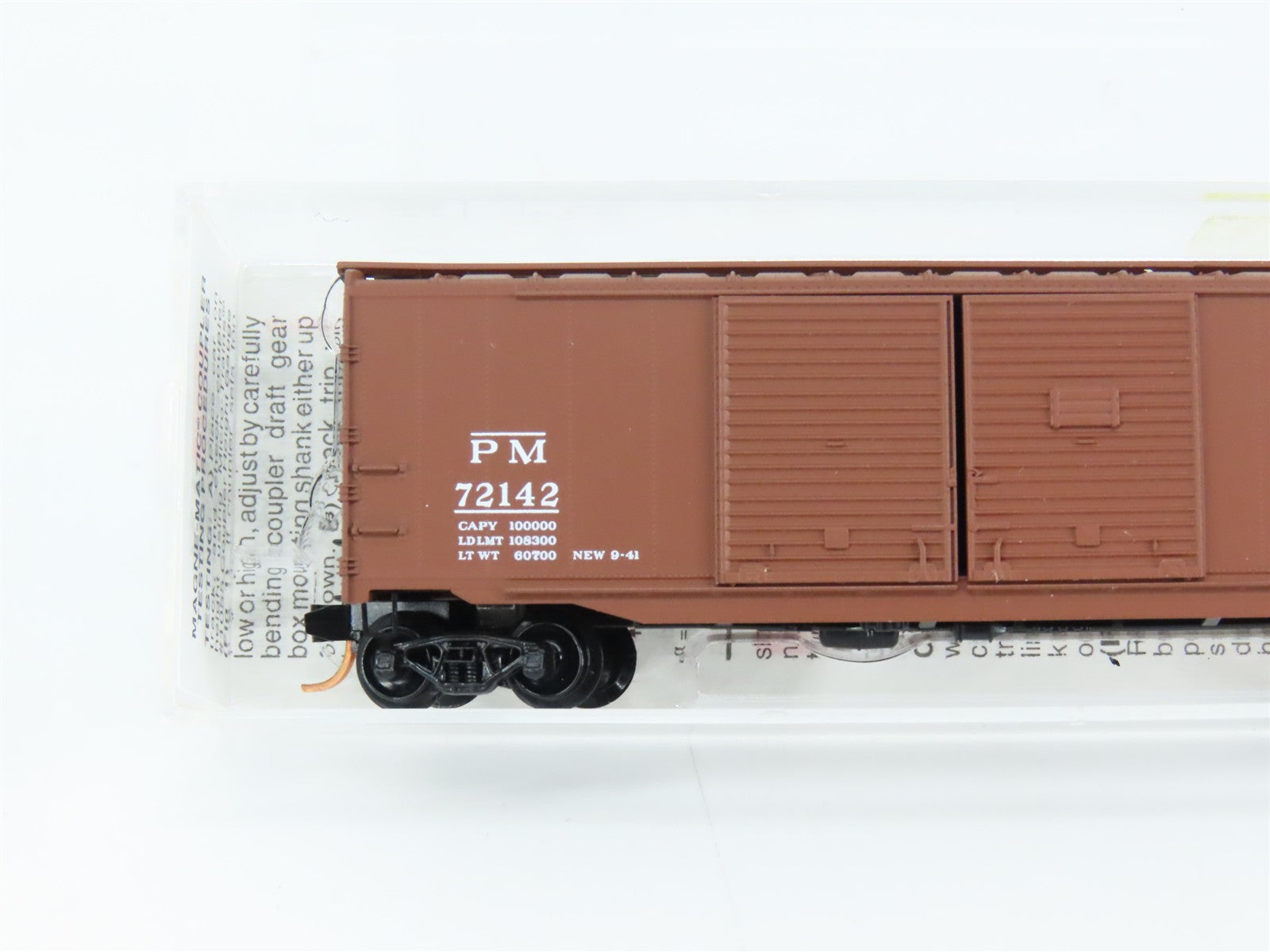 N Scale Micro-Trains MTL 78100 PM Pere Marquette 50' Box Car 72142 RTR
