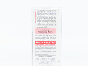 N Scale Micro-Trains MTL 78100 PM Pere Marquette 50' Box Car 72142 RTR