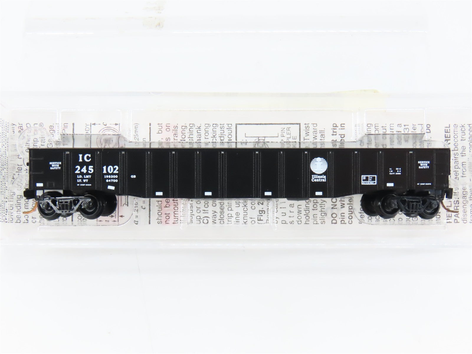 N Scale Micro-Trains MTL 105550 IC Illinois Central Gondola 245102 RTR