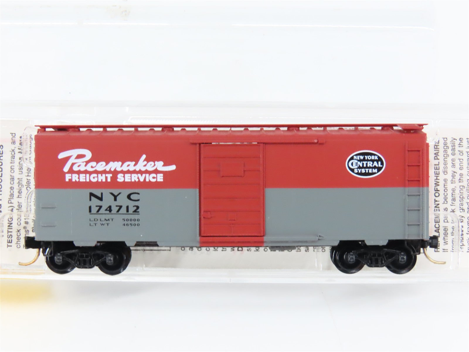 N Scale Micro-Trains MTL 20240 NYC New York Central 40' Box Car 174712 RTR