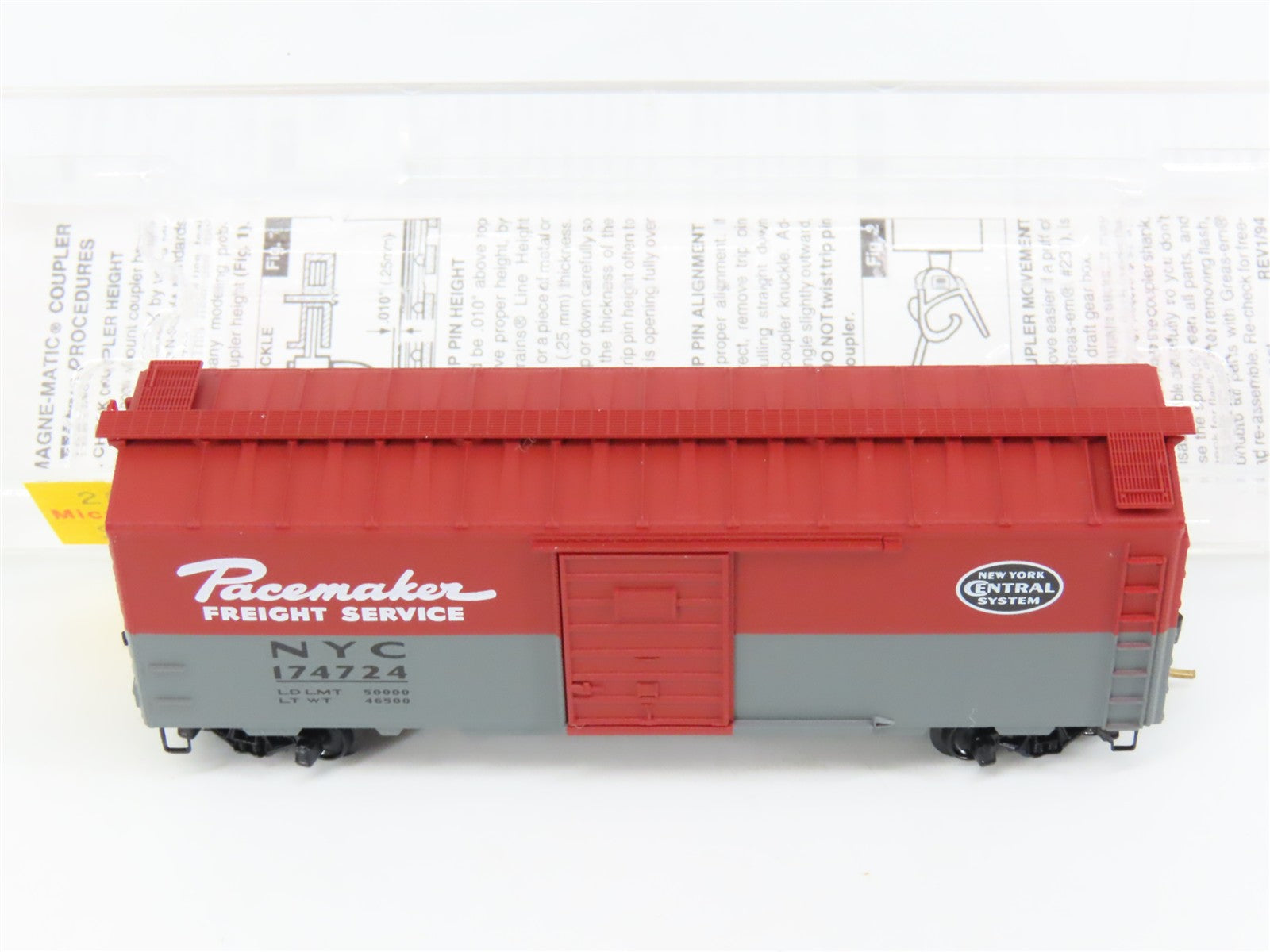 N Scale Micro-Trains MTL 20240 NYC New York Central 40' Box Car 174724 RTR