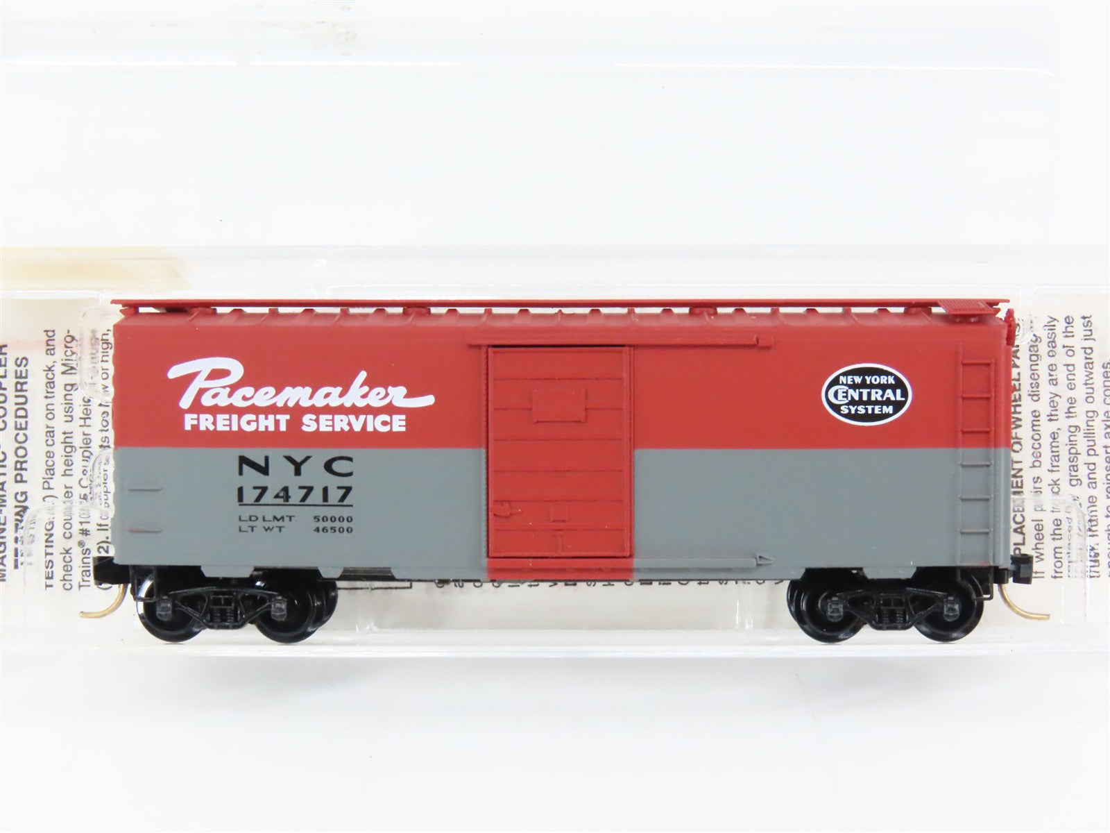 N Scale Micro-Trains MTL 20240 NYC New York Central 40' Box Car 174717 RTR