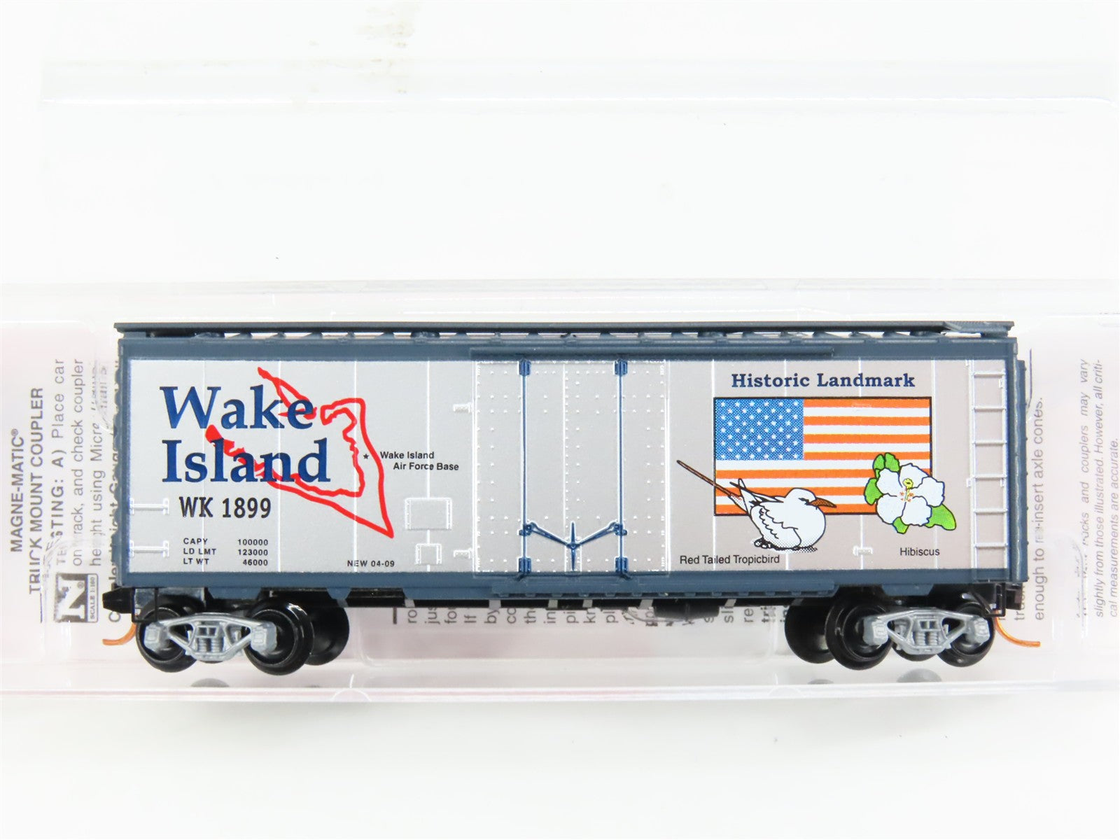 N Scale Micro-Trains MTL WK Wake Island 40' Plug Door Box Car 1899 RTR