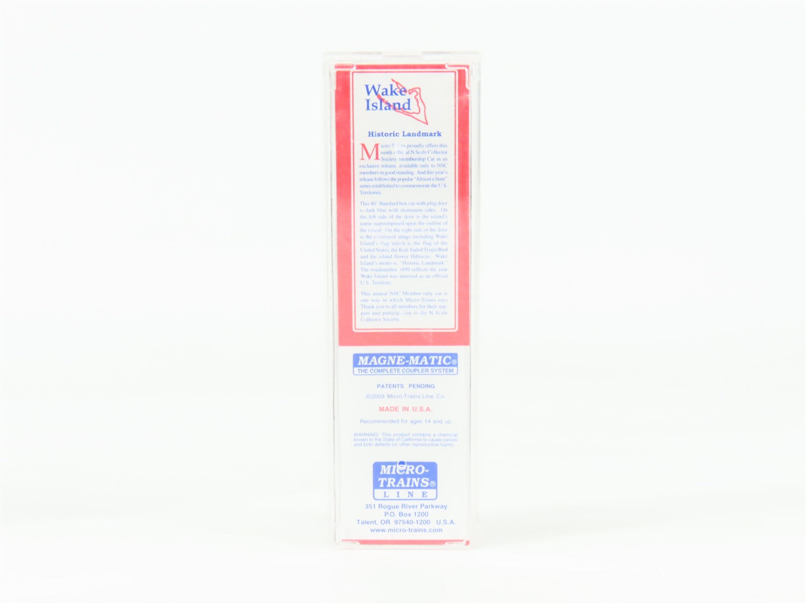 N Scale Micro-Trains MTL WK Wake Island 40' Plug Door Box Car 1899 RTR