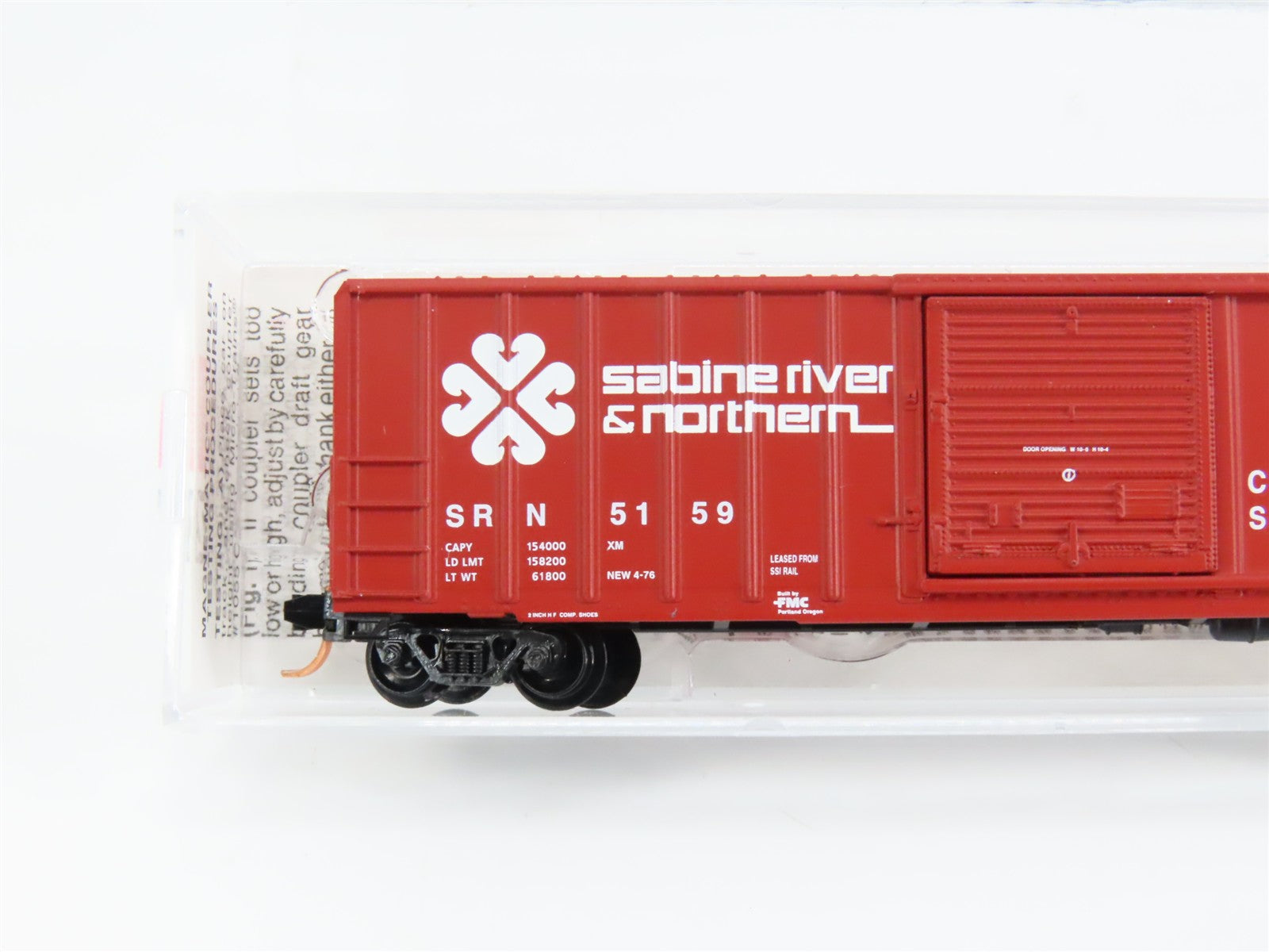 N Scale Micro-Trains MTL 25100 Sabine River & Northern 50' Rib Side Box Car RTR