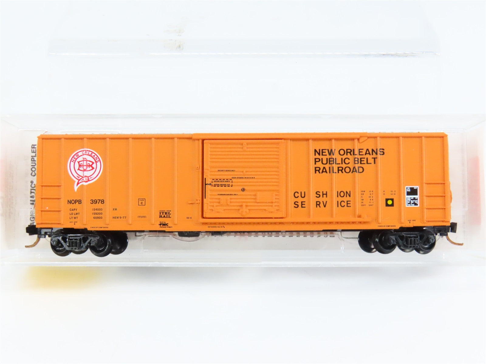 N Scale Micro-Trains MTL 25110 New Orleans Public Belt Railroad 50' Box Car RTR