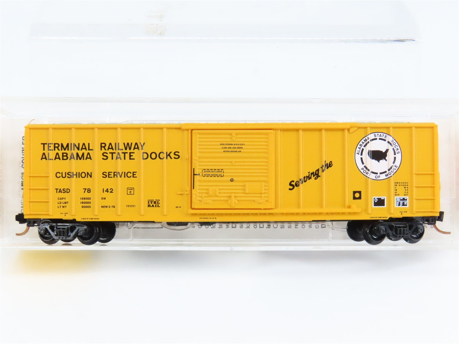 N Scale Micro-Trains MTL 25160 Terminal Railway Alabama State Docks Box Car RTR