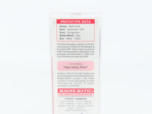 N Scale Micro-Trains MTL 25260 BAR Bangor & Aroostook 50' Rib Side Box Car RTR