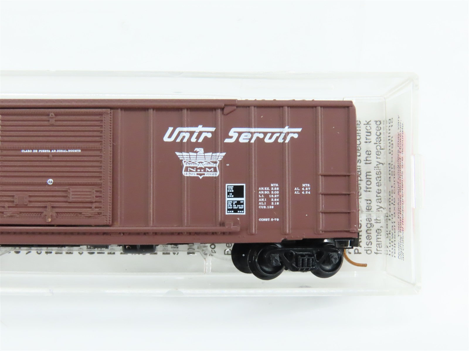 N Scale Micro-Trains MTL 25320 National Railway of Mexico 50' Box Car RTR