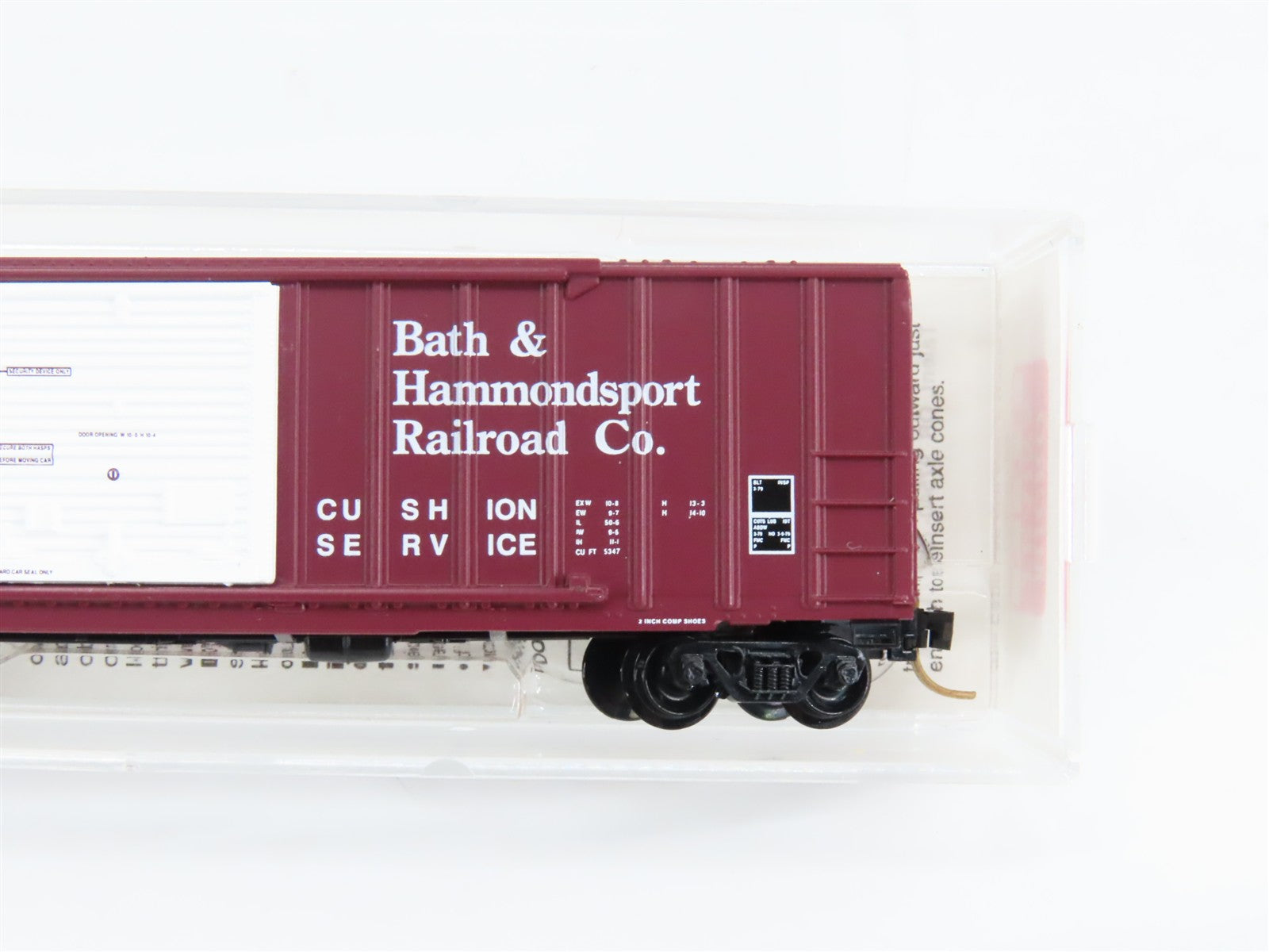 N Scale Micro-Trains MTL 25380 BH Bath & Hammondsport 50' Rib Side Box Car RTR