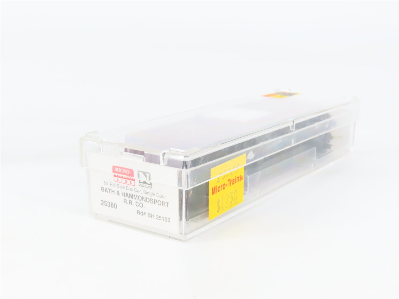 N Scale Micro-Trains MTL 25380 BH Bath & Hammondsport 50' Rib Side Box Car RTR