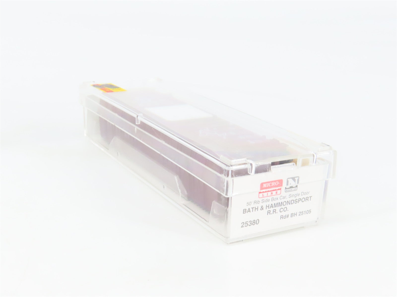 N Scale Micro-Trains MTL 25380 BH Bath & Hammondsport 50' Rib Side Box Car RTR