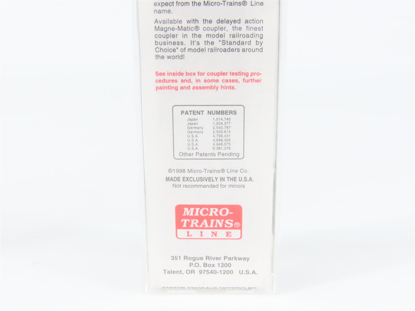 N Scale Micro-Trains MTL 25580 AN Apalachicola Northern 50' Box Car 7033 RTR