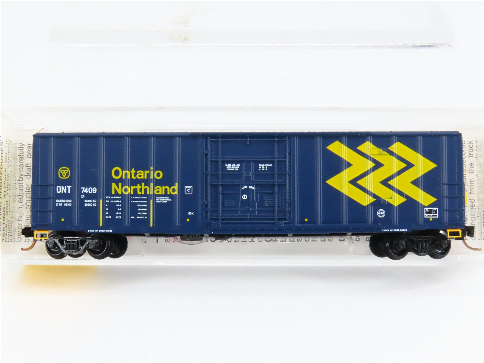 N Scale Micro-Trains MTL 27040 ONT Ontario Northland 50' Box Car 7409 RTR