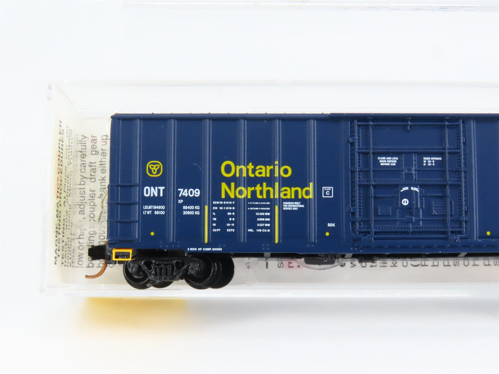 N Scale Micro-Trains MTL 27040 ONT Ontario Northland 50' Box Car 7409 RTR