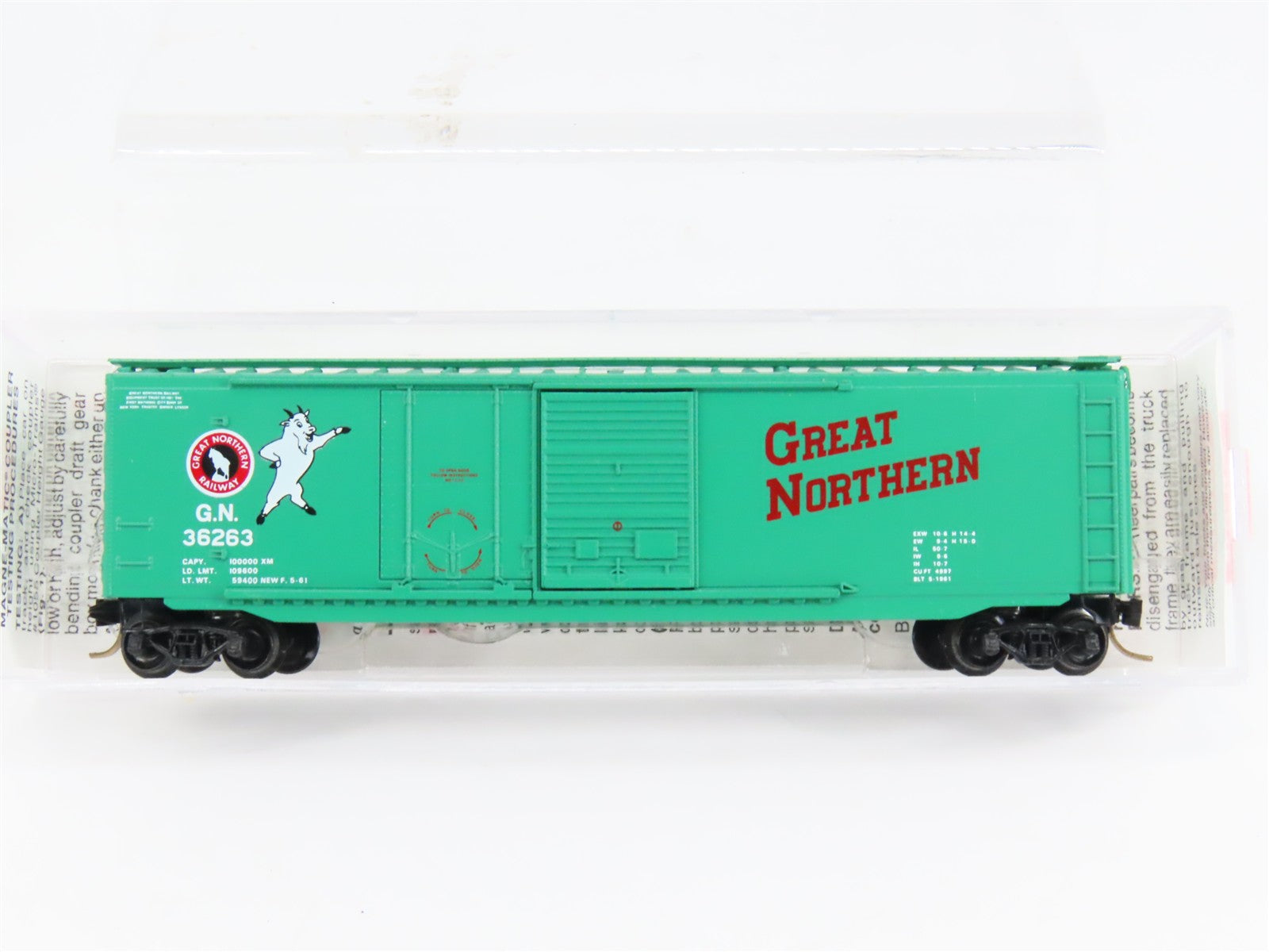N Scale Micro-Trains MTL 27070 GN Great Northern 50' Box Car 36263 RTR