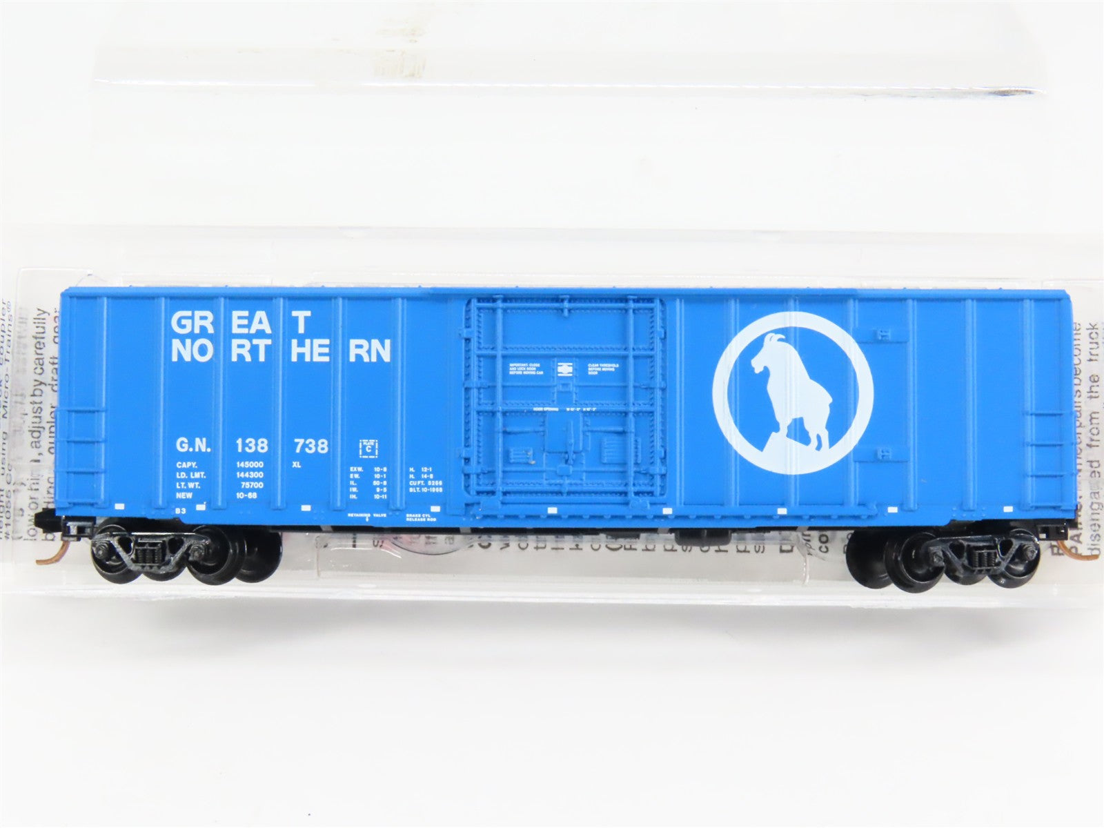 N Scale Micro-Trains MTL 27070 GN Great Northern 50' Rib Side Box Car 138738 RTR