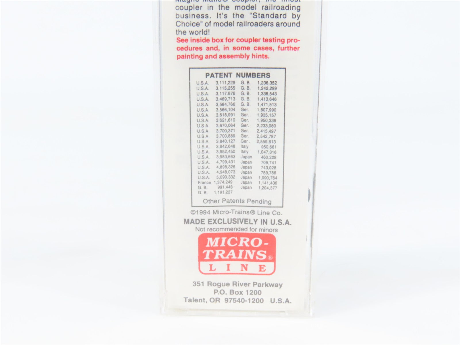 N Scale Micro-Trains MTL 27220 GTW Grand Trunk Western Box Car 598093 RTR