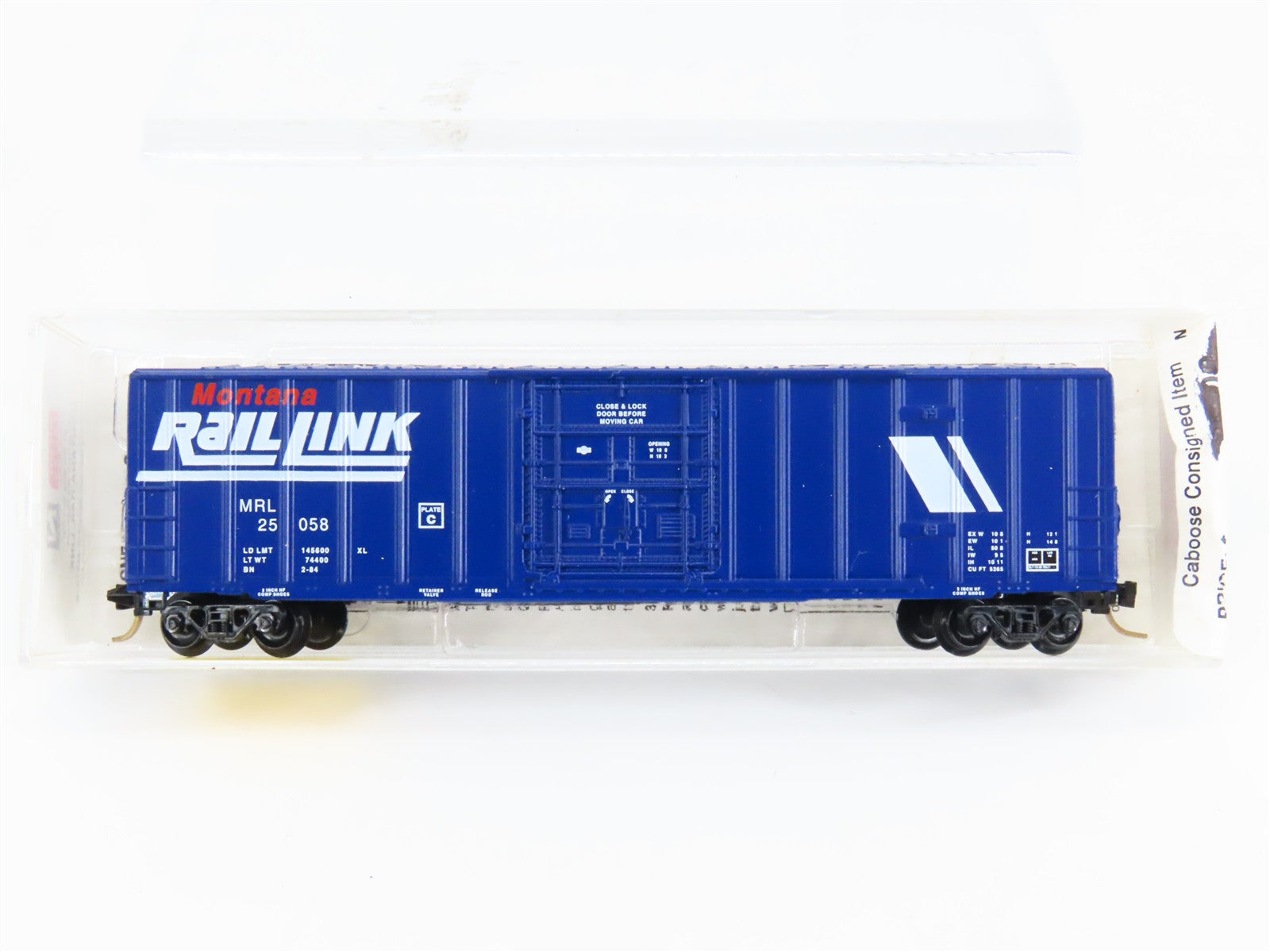 N Scale Micro-Trains MTL 27240 MRL Montana Rail Link 50' Box Car 25058 RTR