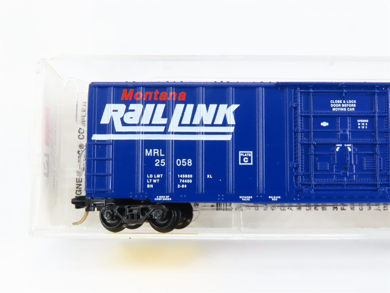 N Scale Micro-Trains MTL 27240 MRL Montana Rail Link 50' Box Car 25058 RTR