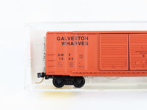 N Scale Micro-Trains MTL 30040 GWF Galveston Wharves 50' Box Car 1063 RTR