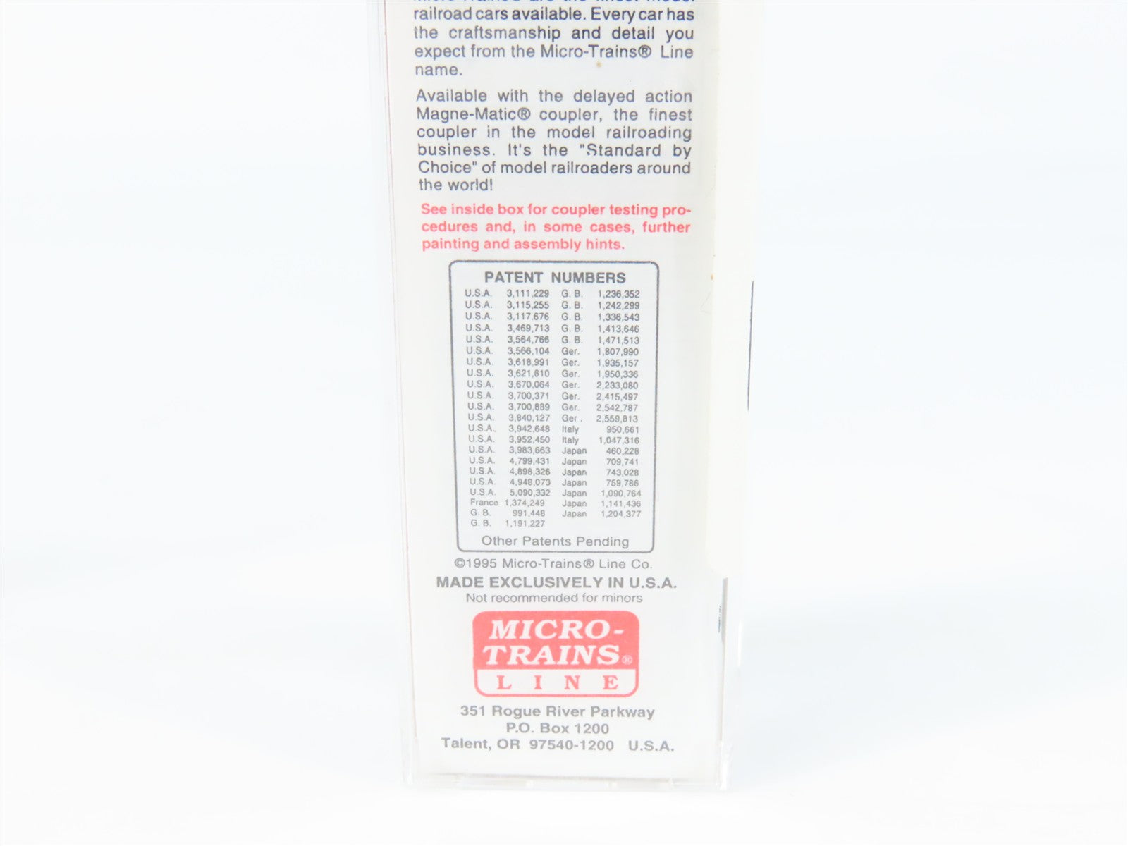N Scale Micro-Trains MTL 30040 GWF Galveston Wharves 50' Box Car 1063 RTR