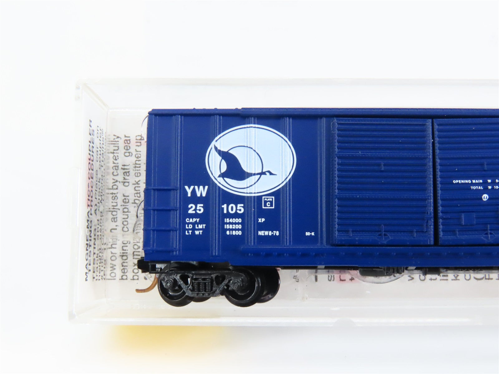 N Scale Micro-Trains MTL 30020 YW Yreka Western 50' Box Car 25105 RTR