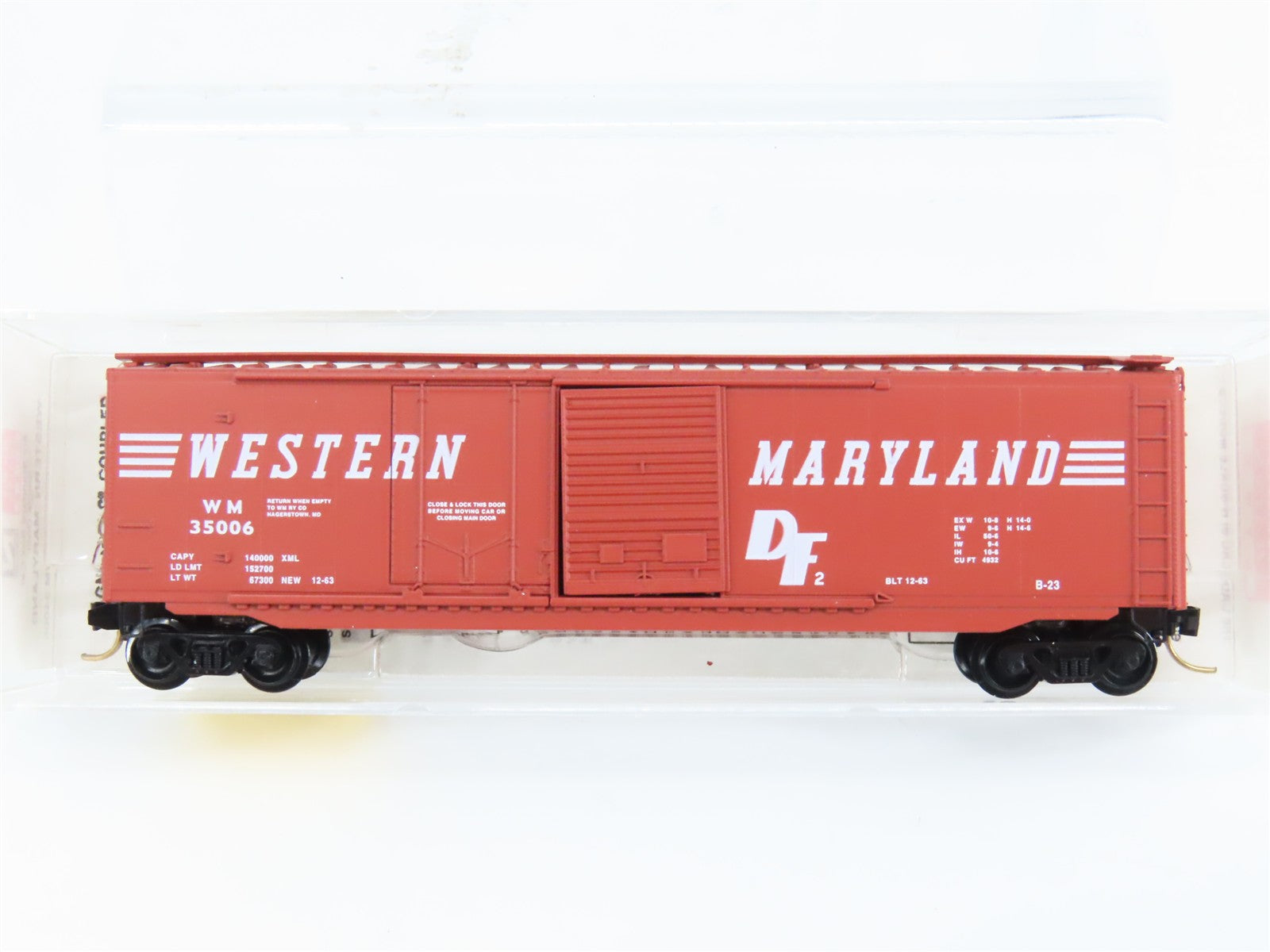 N Scale Micro-Trains MTL 31160 WM Western Maryland 50' Box Car 35006 RTR