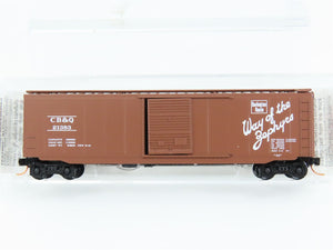 N Scale Micro-Trains MTL 31320 CB&Q Chicago, Burlington & Quincy 50' Box Car RTR