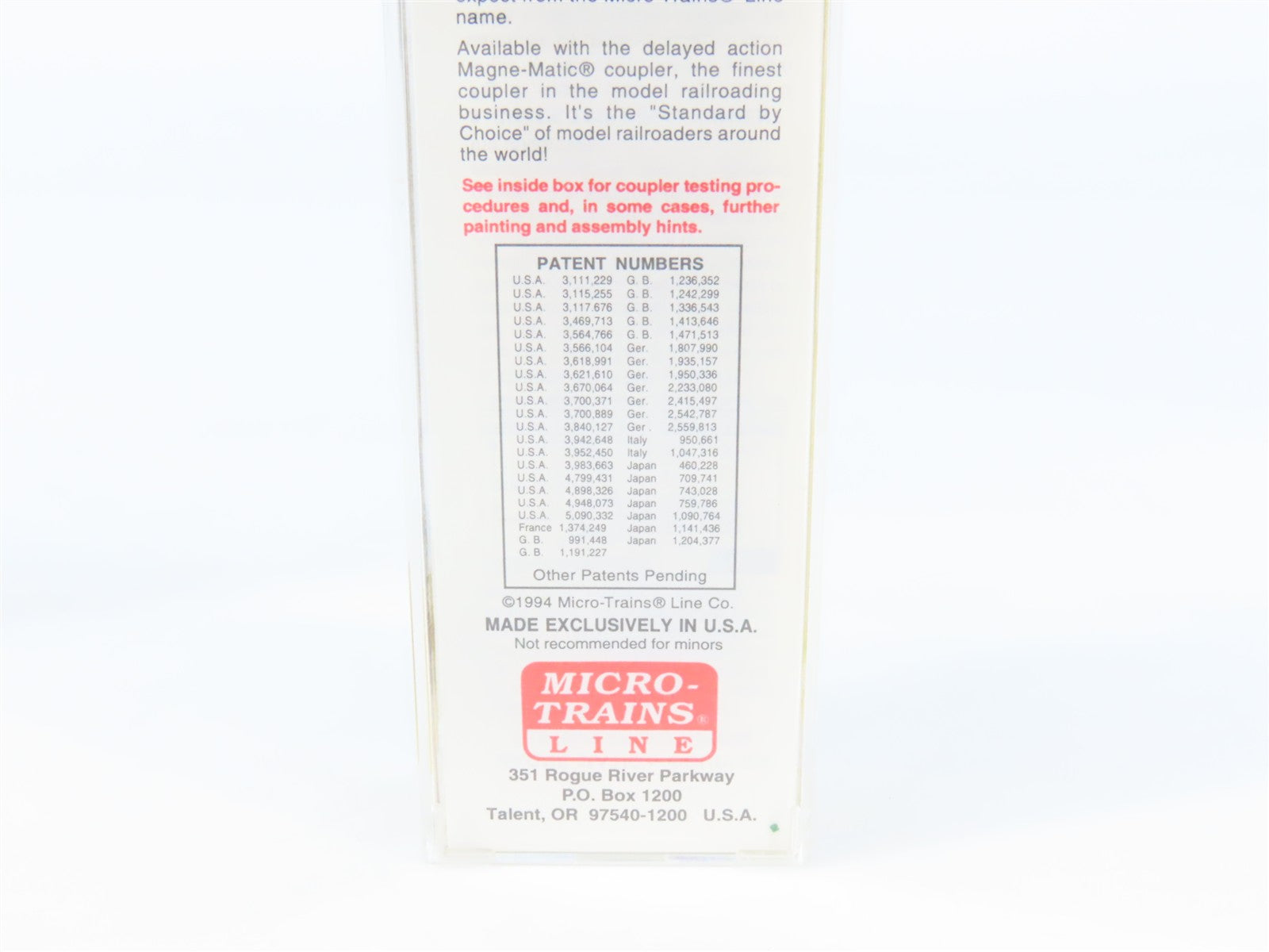 N Scale Micro-Trains MTL 32100 ARR Alaska Railroad 50' Plug Door Box Car RTR