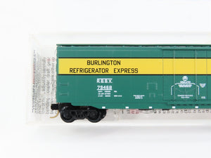 N Scale Micro-Trains MTL 32090 Burlington Refrigerator Express 50' Box Car RTR