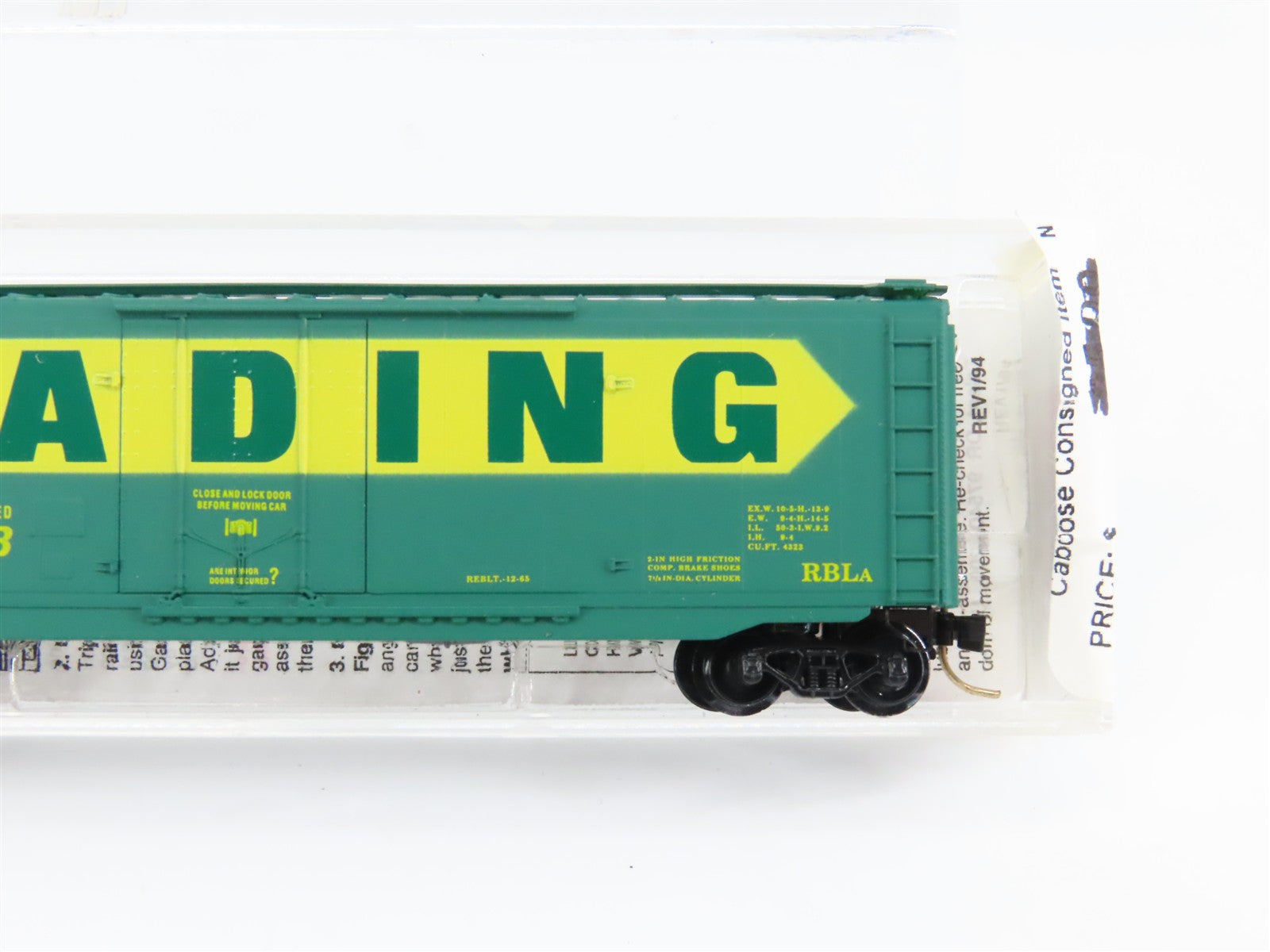 N Scale Micro-Trains MTL 32320 RDG Reading 50' Plug Door Box Car 17059 RTR