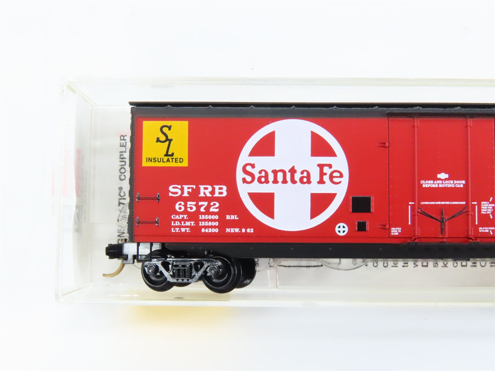 N Scale Micro-Trains MTL 32350 SFRB Santa Fe 50' Box Car 6572 RTR