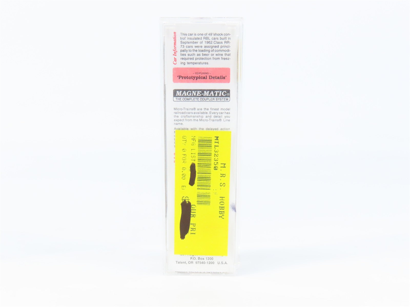 N Scale Micro-Trains MTL 32350 SFRB Santa Fe 50' Box Car 6572 RTR
