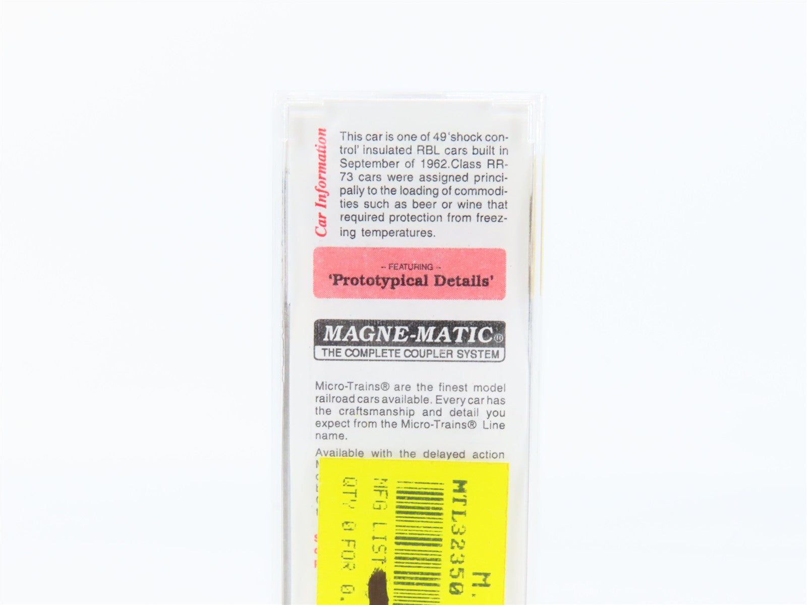 N Scale Micro-Trains MTL 32350 SFRB Santa Fe 50' Box Car 6572 RTR
