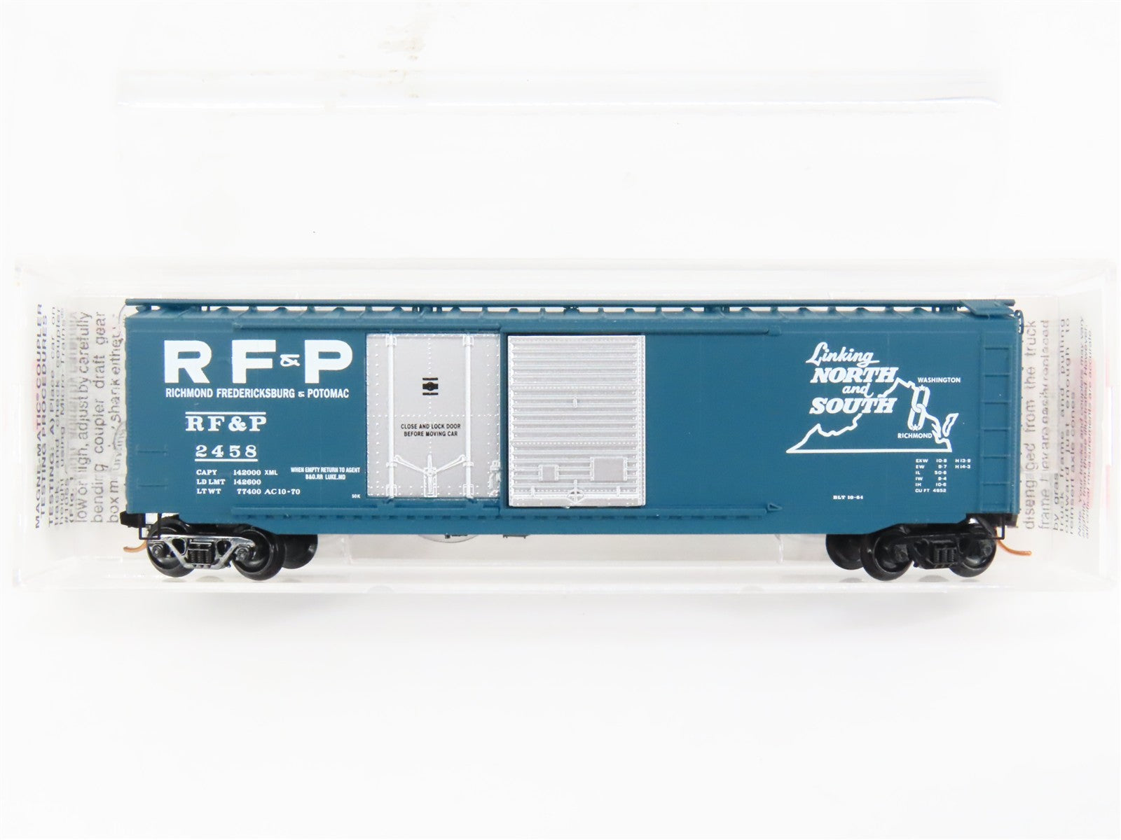 N Scale Micro-Trains MTL 33020 Richmond, Fredericksburg & Potomac Box Car RTR