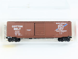 N Scale Micro-Trains MTL 33060 Cotton Belt 50' Plug & Sliding Door Box Car RTR