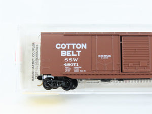N Scale Micro-Trains MTL 33060 Cotton Belt 50' Plug & Sliding Door Box Car RTR