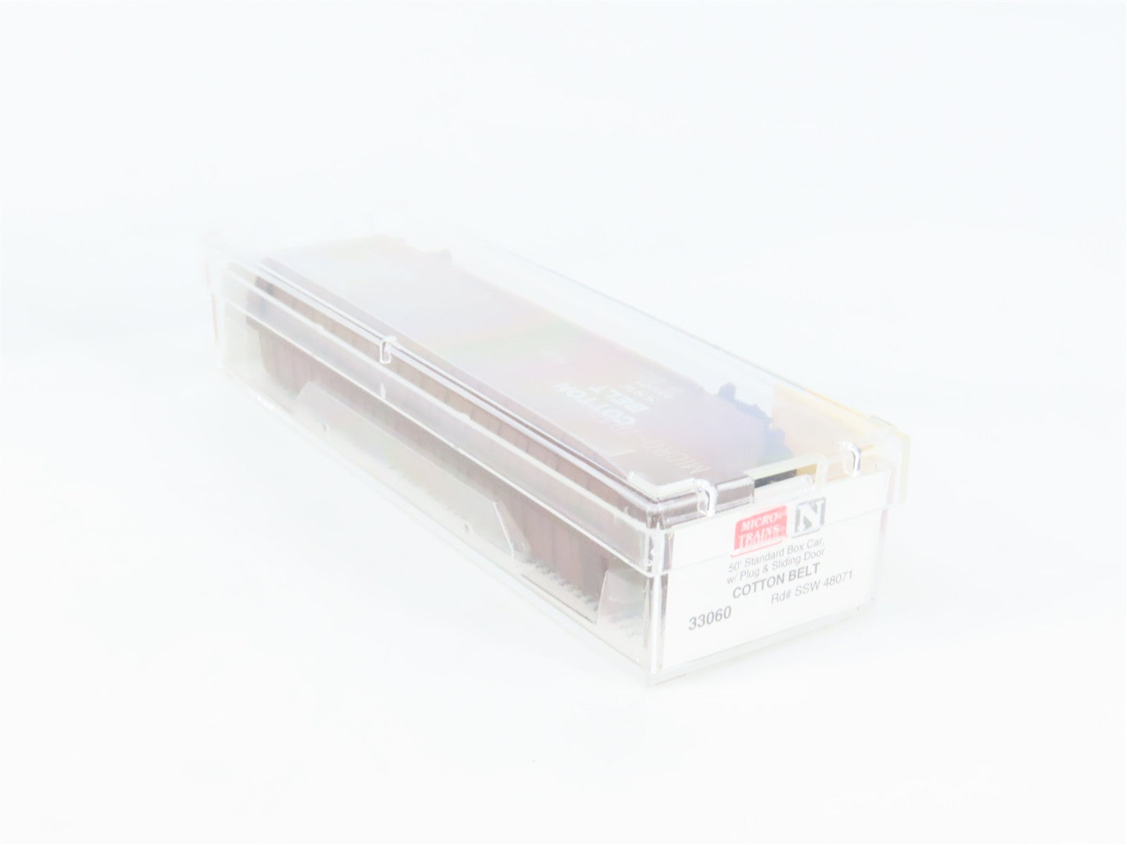 N Scale Micro-Trains MTL 33060 Cotton Belt 50' Plug & Sliding Door Box Car RTR