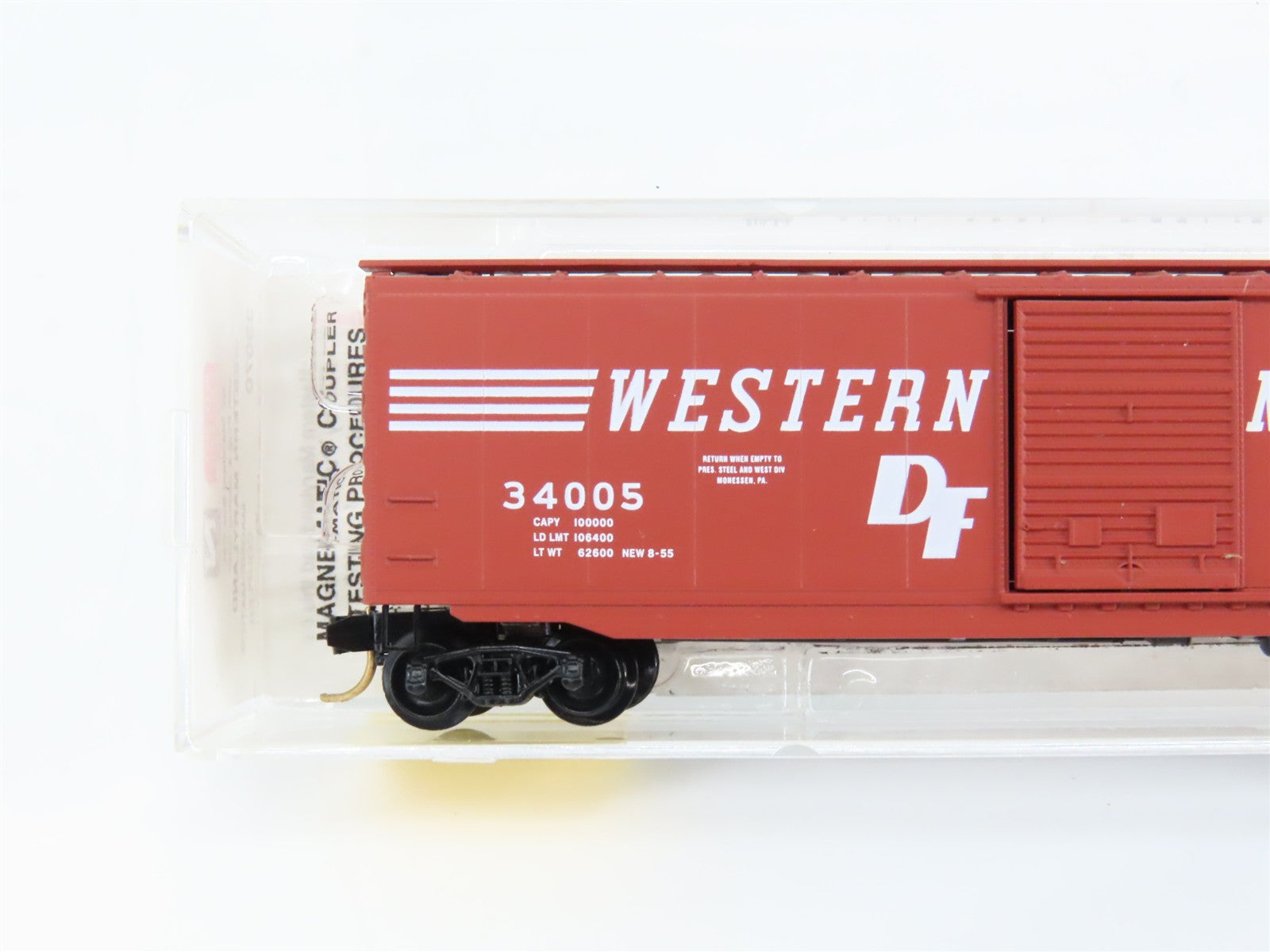 N Scale Micro-Trains MTL 33070 Western Maryland 50' Box Car 34005 RTR