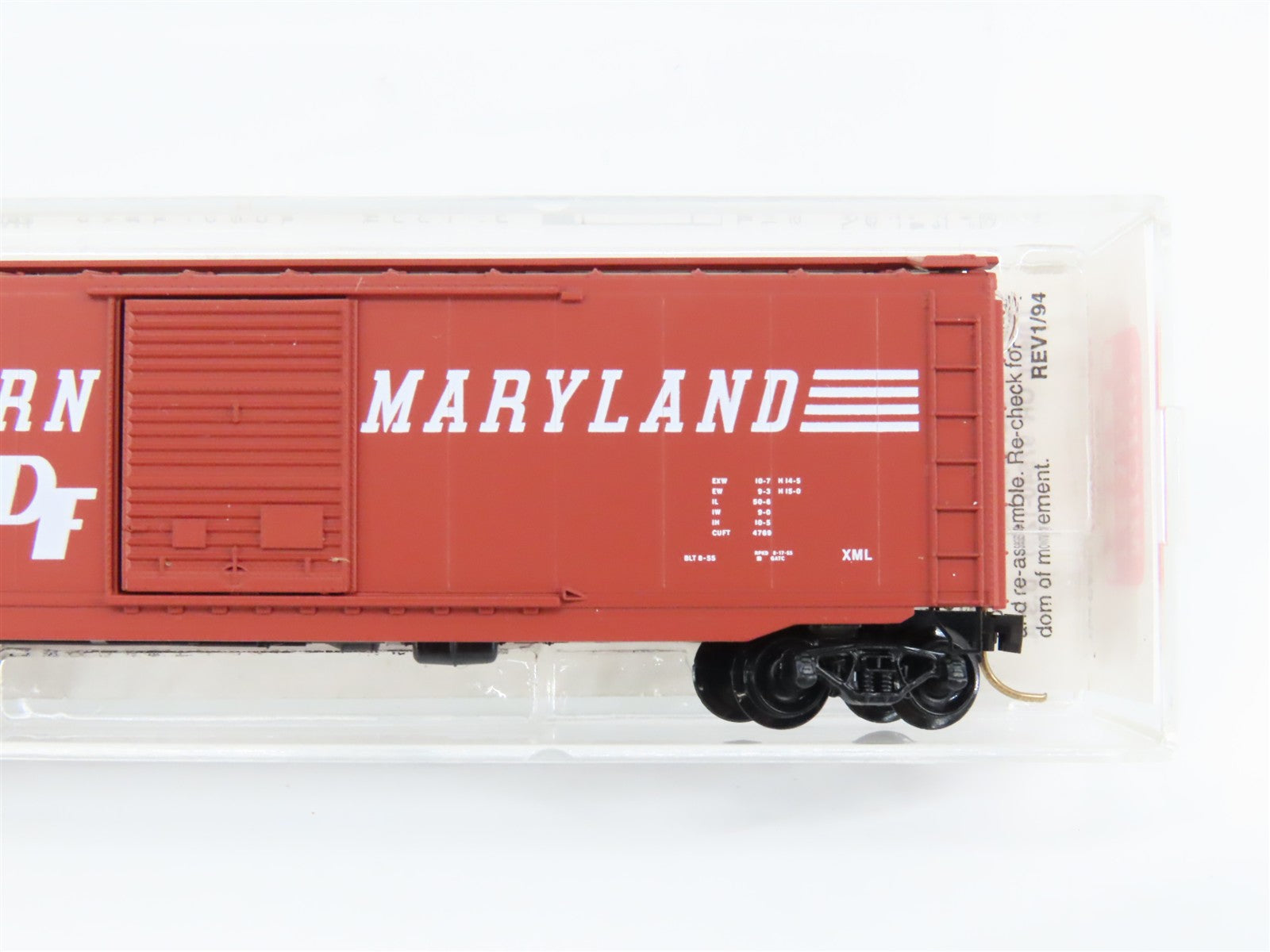 N Scale Micro-Trains MTL 33070 Western Maryland 50' Box Car 34005 RTR