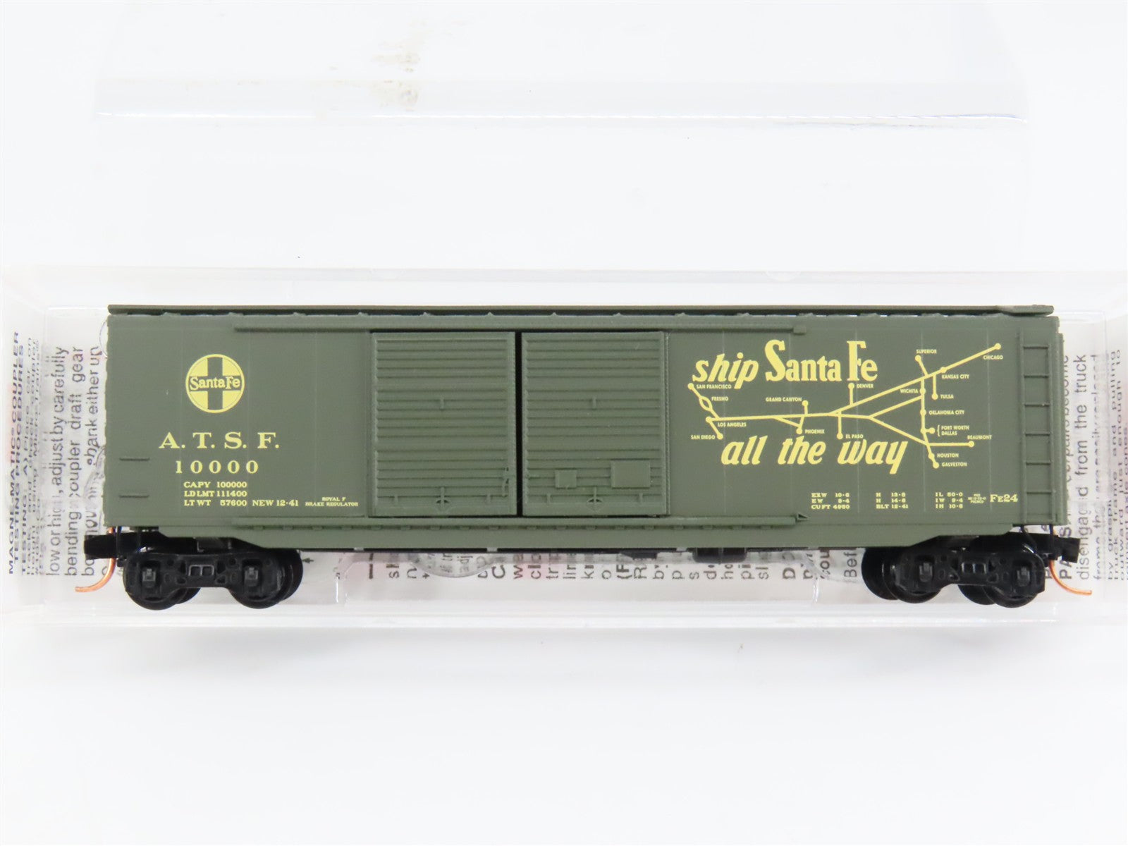 N Scale Micro-Trains MTL 34260 Atchison, Topeka & Santa Fe 50' Box Car RTR