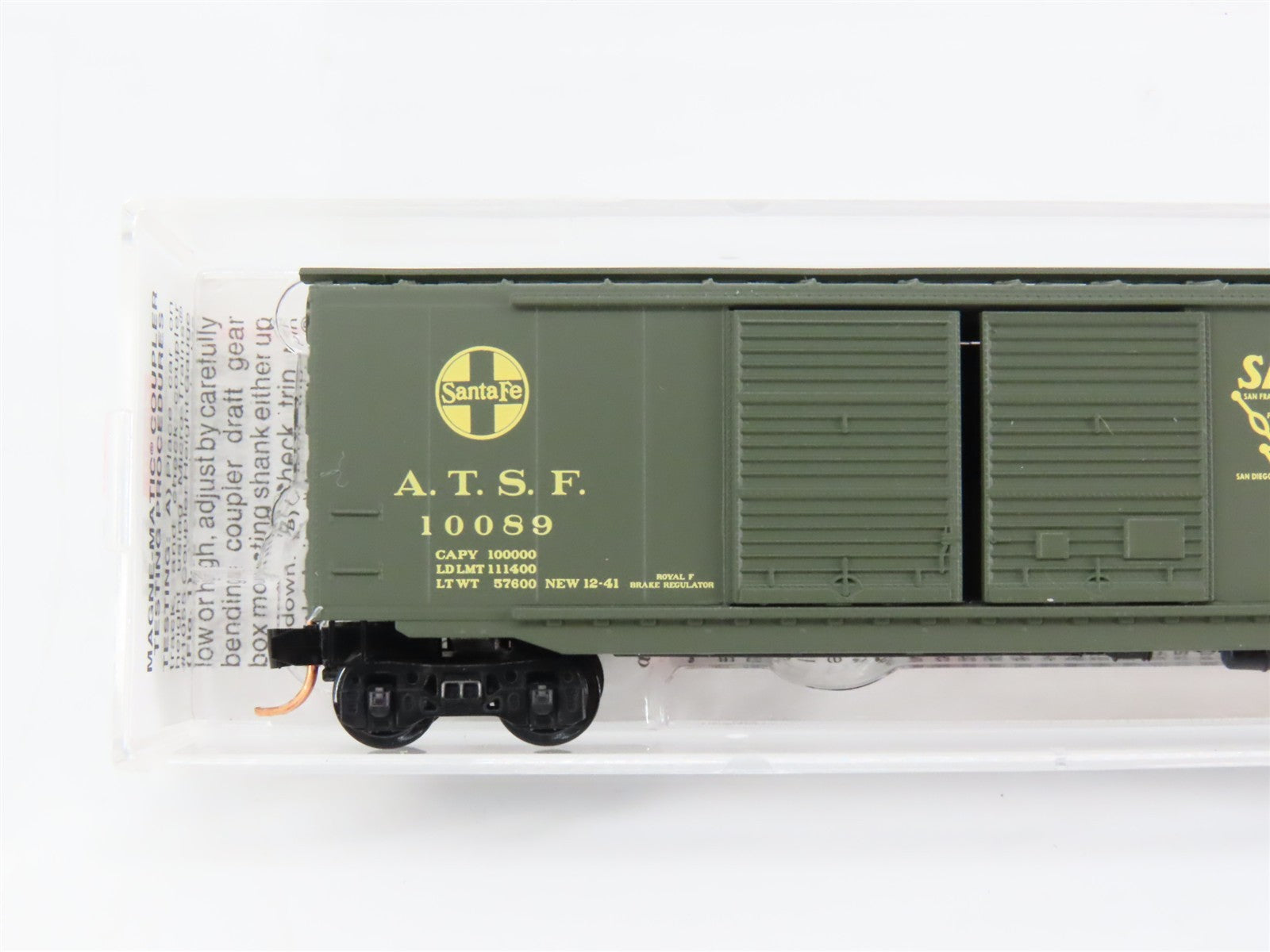 N Scale Micro-Trains MTL 34280 ATSF Santa Fe El Capitan 50' Box Car 10089 RTR