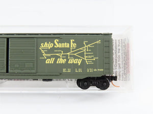 N Scale Micro-Trains MTL 34280 ATSF Santa Fe El Capitan 50' Box Car 10089 RTR