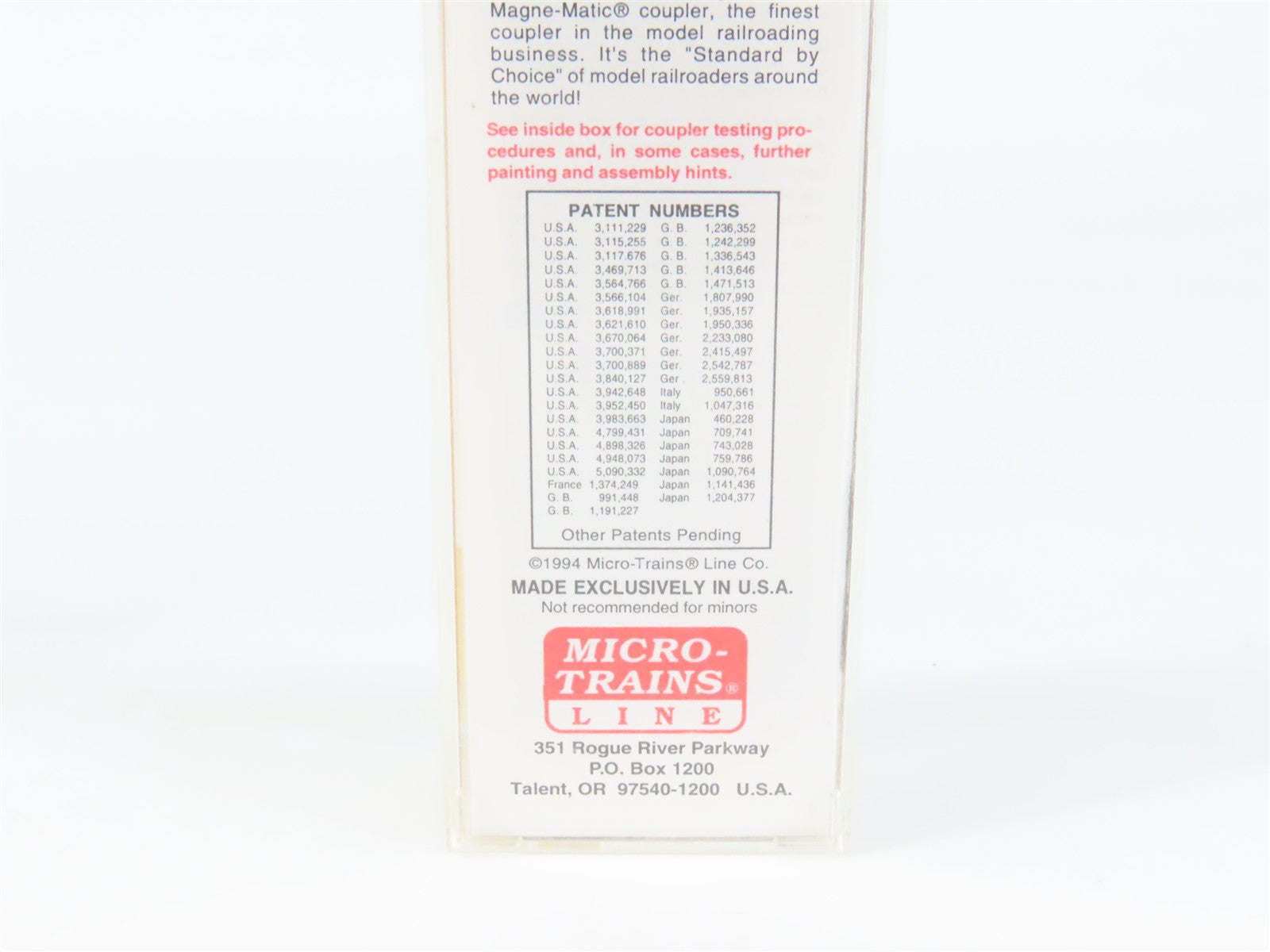 N Scale Micro-Trains MTL 36060 FGER Florida East Coast 50' Box Car 191200 RTR