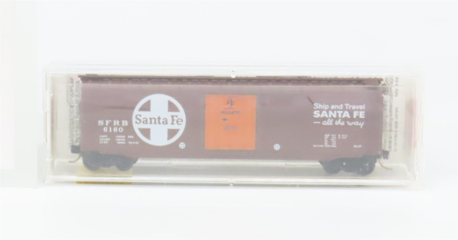 N Scale Micro-Trains MTL 32050/2 SFRB Santa Fe 50' Box Car 6160 RTR