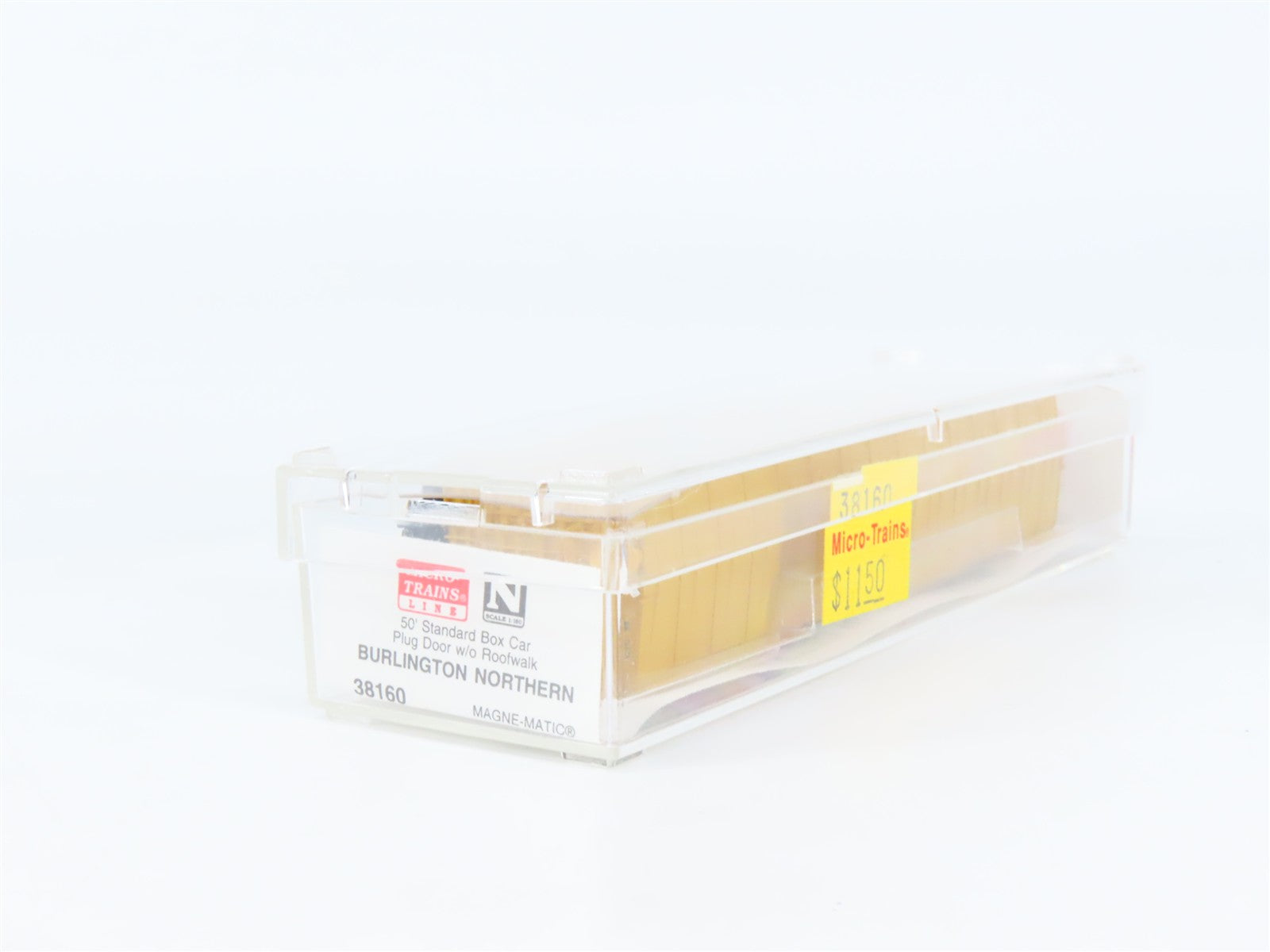 N Scale Micro-Trains MTL 38160 BN Burlington Northern 50' Plug Door Box Car RTR