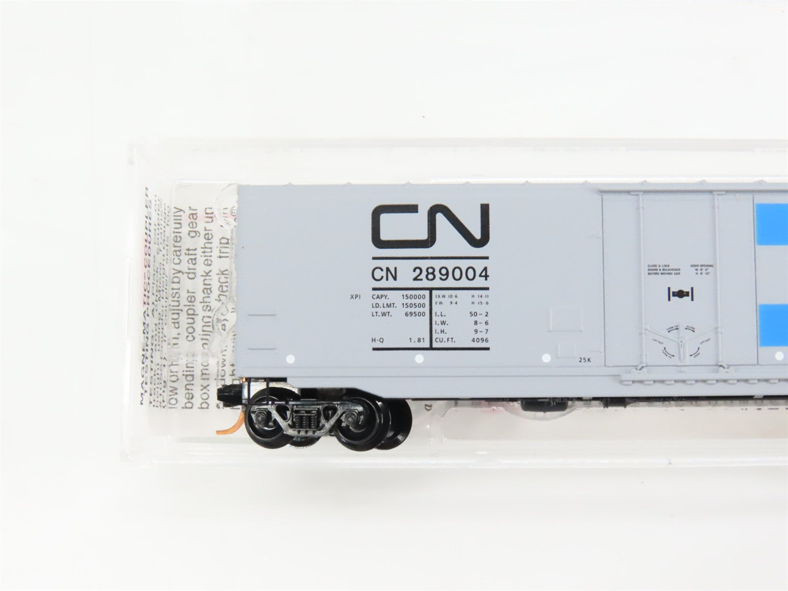 N Scale Micro-Trains MTL 38190 CN Canadian National 50' Box Car 289004 RTR